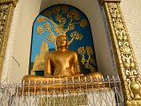 Pokhara World Peace Pagoda 08 Statue Of Buddha At Buddhagaya Where He Attained Enlightenment